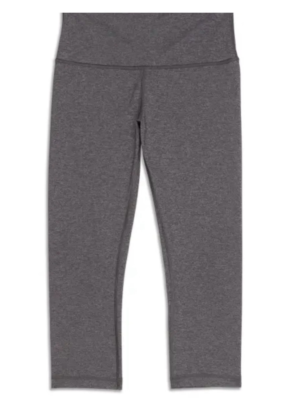 Womens Lululemon Wunder Under Crop 21” Stretch Leggings - Heather Grey